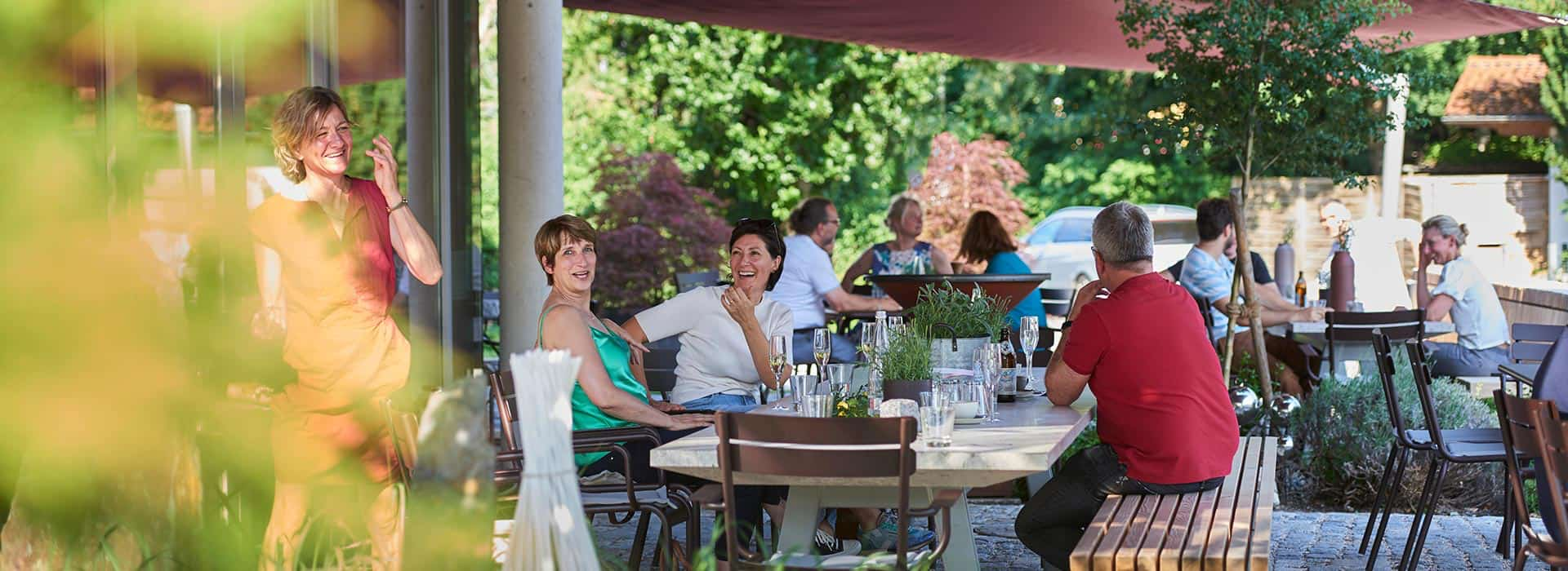 Biergarten werkhaus Raubling bei Rosenheim